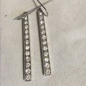 Sterling silver and CZ earrings